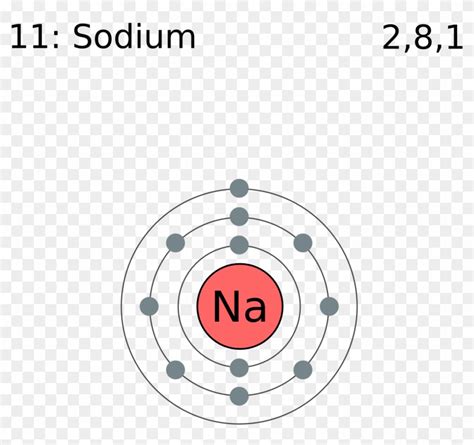 Electron Shell 011 Sodium - Shell Model Of Sodium, HD Png Download - 1678x1835(#3902019) - PngFind