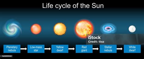 Siklus Hidup Matahari Evolusi Bintang Ilustrasi Stok - Unduh Gambar Sekarang - Matahari ...