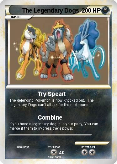 Pokémon The Legendary Dogs 9 9 - Try Speart - My Pokemon Card