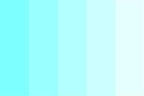 shades of cyan Color Palette
