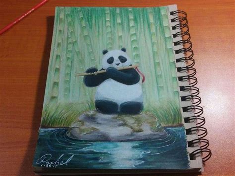 Panda Playing a Bamboo Flute | Art Amino