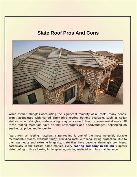 Benefits Of Installing A Slate Roof On A House by Complete Roofing - Issuu