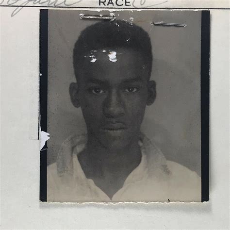 Vintage Mugshot Fingerprint Card. African American, Bryant Quit, Escapes, Age 17 | #3781368408