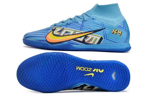 Nike Air Zoom Mercurial Superfly 9 Elite Indoor KM X Mbappe - Baltic Blue/White