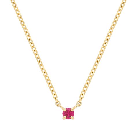 Dainty Birthstone Necklace | YCL