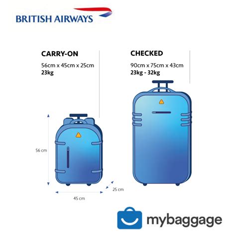 British Airways 2019 Baggage Allowance | My Baggage 22"x17.7"x9.8 ...