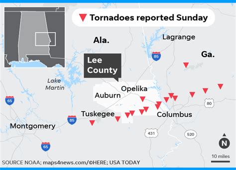 Alabama Tornado History Map