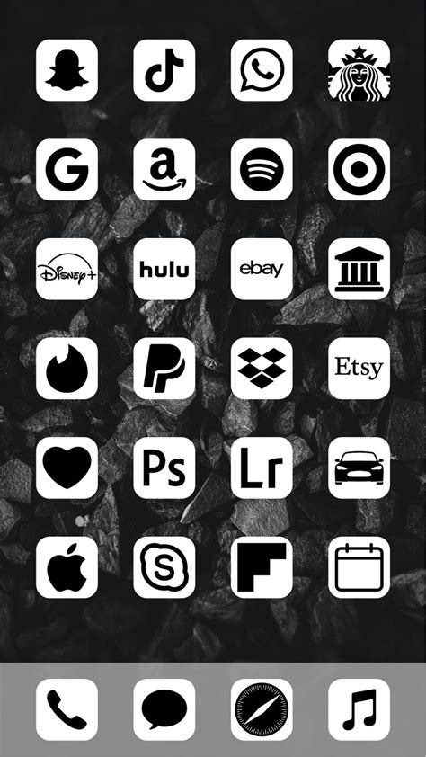 Aesthetic White iOS 14 App Icons Pack 108 Icons 1 Colors | Etsy