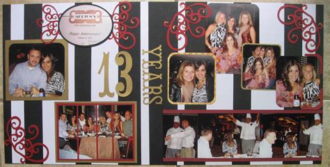 Stampingblock: Anniversary Scrapbook pages