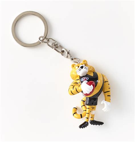 Richmond Tigers AFL Mascot Keyring