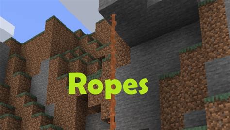 Ropes Mod 1.16.2/1.16.1/1.15.2 Minecraft Download (Attach rope to block)