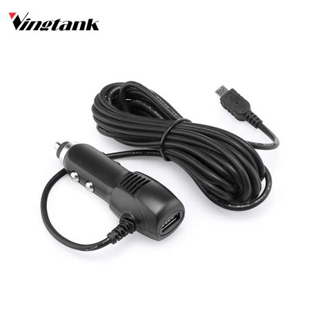 Vingtank Mini USB Car Charger Adapter with Extra USB Port 11.5Ft ...