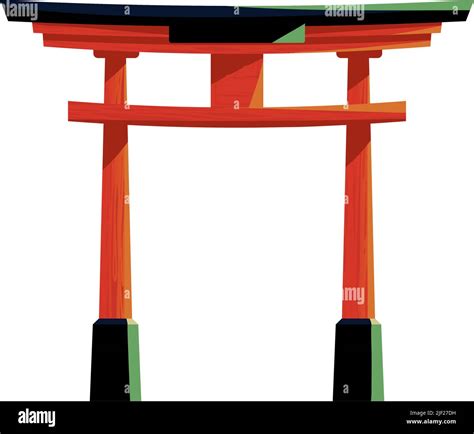 japanese gate landmark Stock Vector Image & Art - Alamy