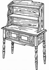 Vintage Dresser coloring Page  ColouringPages sketch template