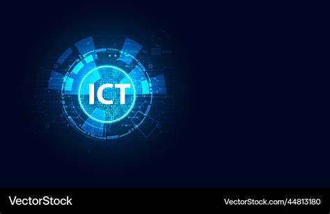 Abstract circle futuristic modern concept ict Vector Image