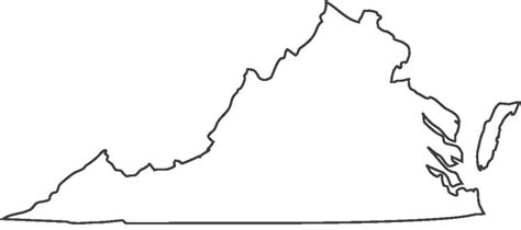 Virginia State Outline Map