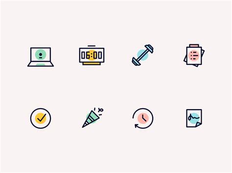 Minimal icon set | Icon set, Icon set design, Icon design inspiration