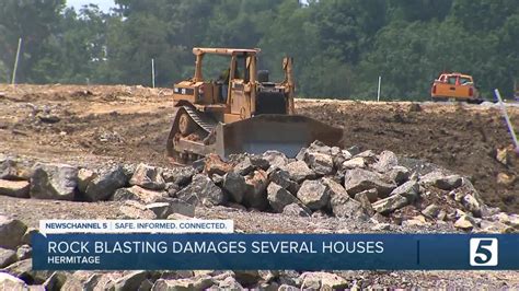 Rock blasting causes damage at multiple Hermitage homes