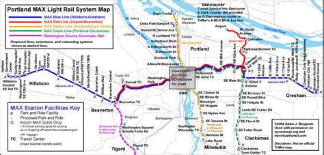 world.nycsubway.org: Portland MAX Route Map