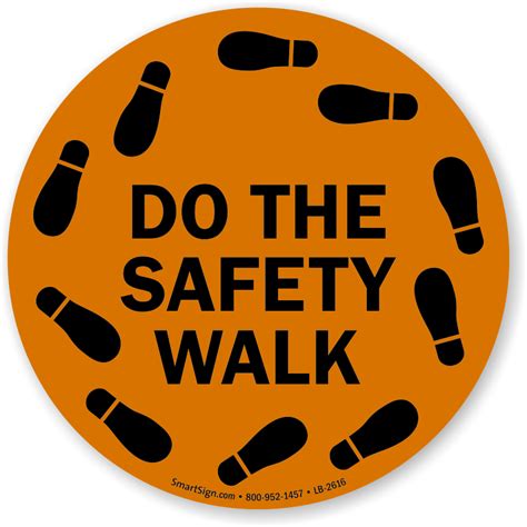 Do The Safety Walk Label, SKU: LB-2616