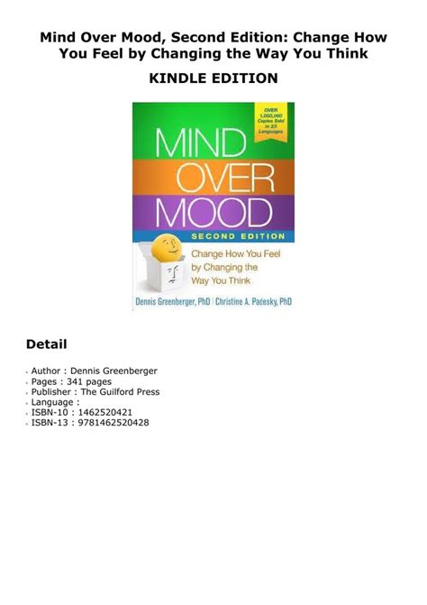 [AUDIOBOOK] Mind Over Mood, Second Edition: Change How You Feel by Changing the Way You Think ...