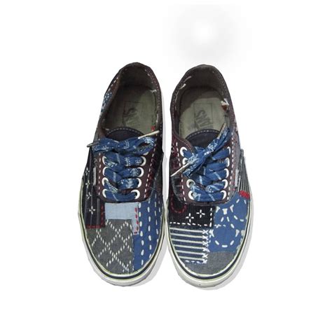 VANS Authentic sashiko patchwork customized by Human Culture | Vans authentic, Vans, Custom vans