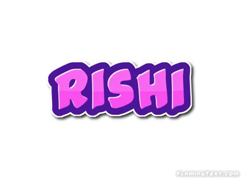 Rishi Logo | Free Name Design Tool from Flaming Text