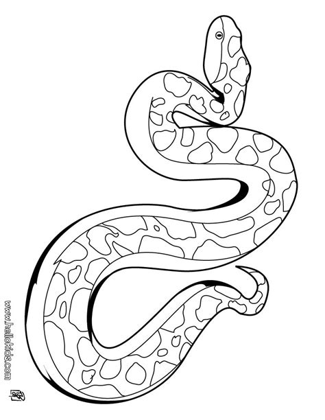 Snake Coloring Page Printable