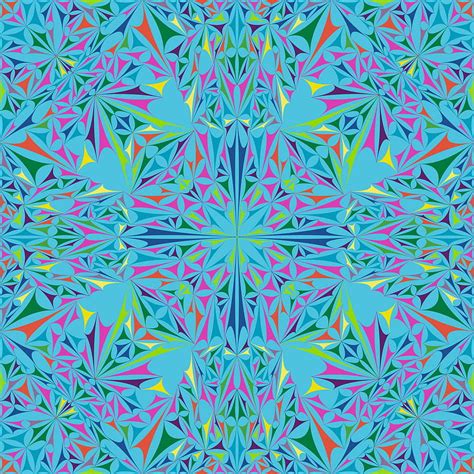 Kaleidoscope Inspired Floral Background vector ai eps | UIDownload