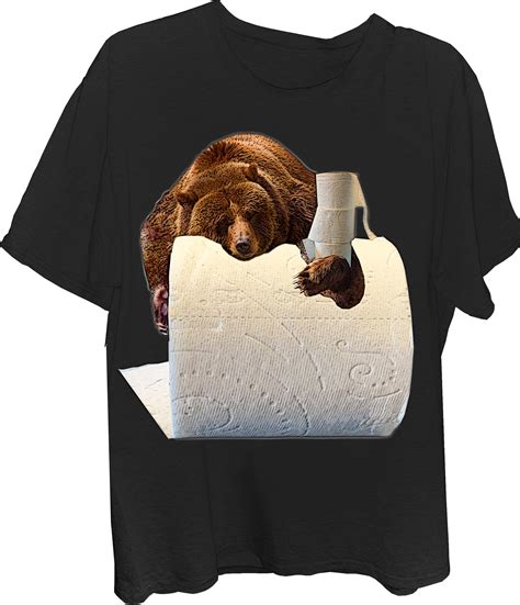 Bear On Giant Toilet Paper - Behrbones Clothing