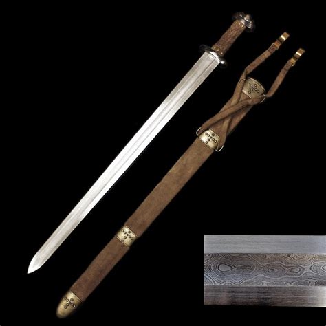 Replica Viking Sword with Damascus Steel Blade - The Viking Registry