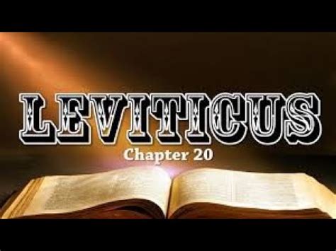 Leviticus 20 - YouTube