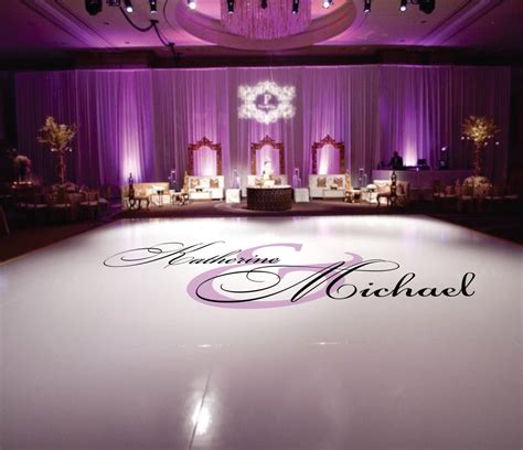 Dance Floor Decal Wedding Wedding Floor Monogram Vinyl Floor