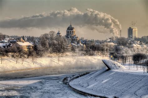 architecture, City, Cityscape, Trees, Building, Lithuania, Landscape ...