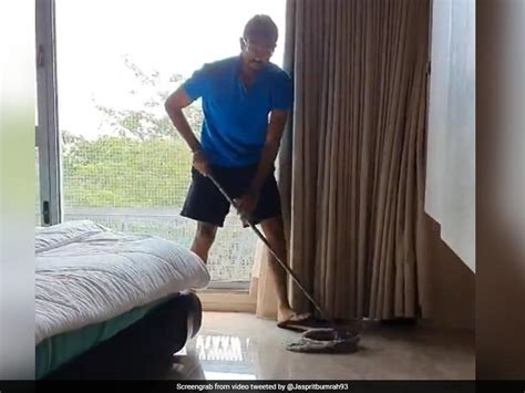 Jasprit Bumrah Cleans House Amid Lockdown, Reveals Why He Did It Twice ...