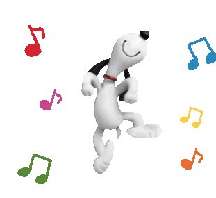 Snoopy Dancing Sticker - Snoopy Dancing Happy - 探索與分享 GIF