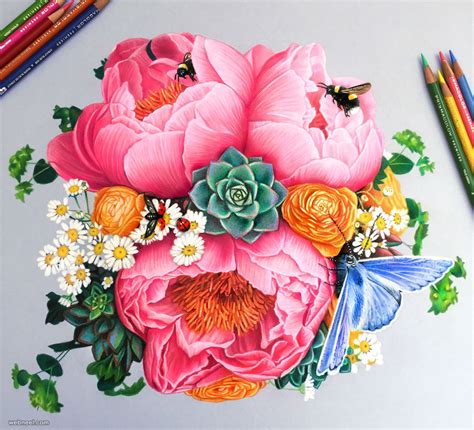 50 Beautiful Color Pencil Drawings from top artists around the world