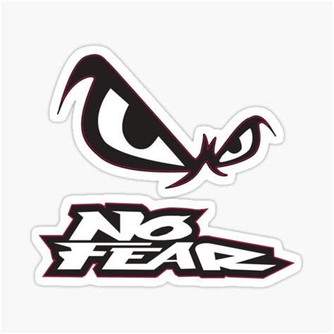 "NO FEAR" Sticker for Sale by snowflakedesign | Redbubble