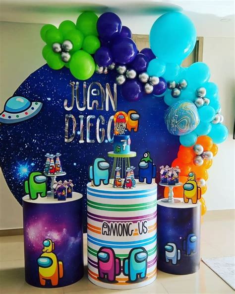 Among Us birthday party ideas are based on strategy. Space themed game. The game consists of ...