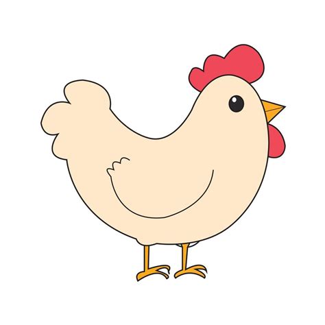 Vector hen with chicken cartoon art 17264783 Vector Art at Vecteezy