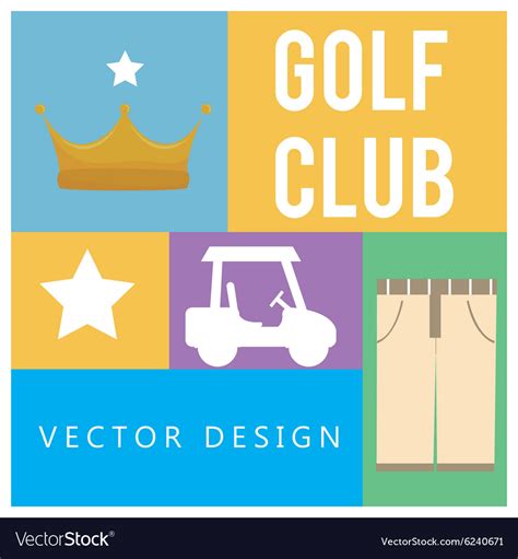 Golf club Royalty Free Vector Image - VectorStock