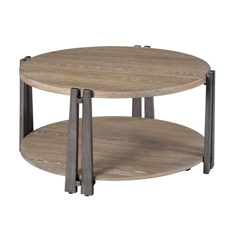 Dimensions Pasadena H029911 Rustic Round Cocktail Table with Removable ...