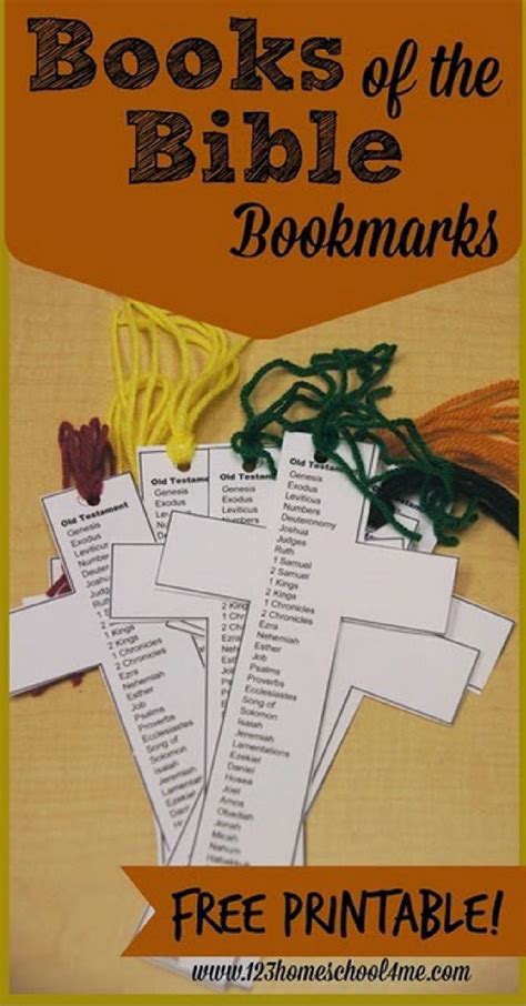 FREE Printable Books of the Bible Bookmark Templates | Bible school ...