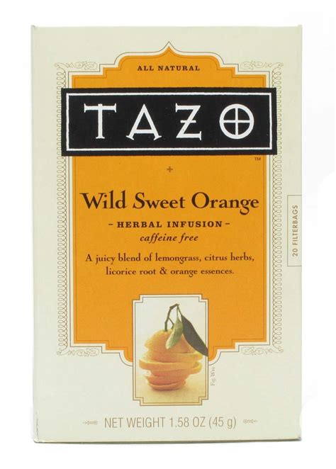 Wild Sweet Orange Tazo tea My favorite hot tea ever made. | Tazo tea ...