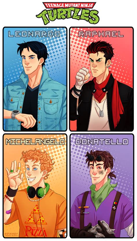 Humanized TMNT by Grimmby on deviantART | Teenage mutant ninja turtles art, Teenage ninja ...