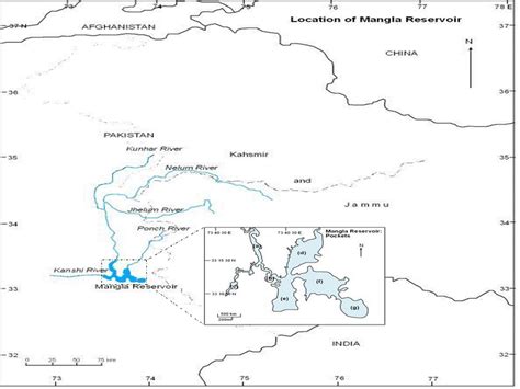 Location of Mangla Reservoir | Download Scientific Diagram