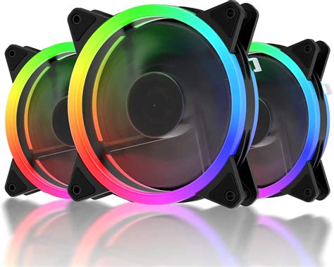 Buy upHere RGB Series Case Fan, Wireless RGB LED 120mm Fan,Quiet Edition High Airflow Adjustable ...