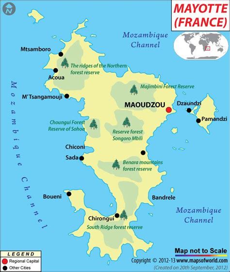 Mayotte Map, Map of Mayotte (Region of France) | Map, Sailing trips, France