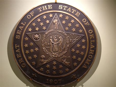 The seal of the great State of Oklahoma. | Greatful, Oklahoma, Oklahoma ...