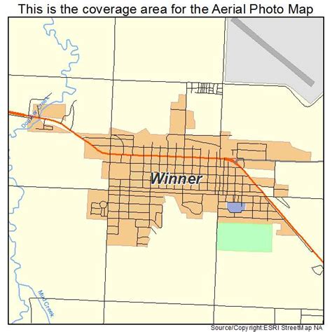 Aerial Photography Map of Winner, SD South Dakota